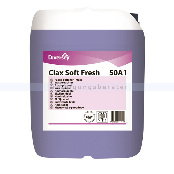 Diversey Clax Soft Fresh 50A1 W87 5 L Wohlduftender Weichspüler 7522273