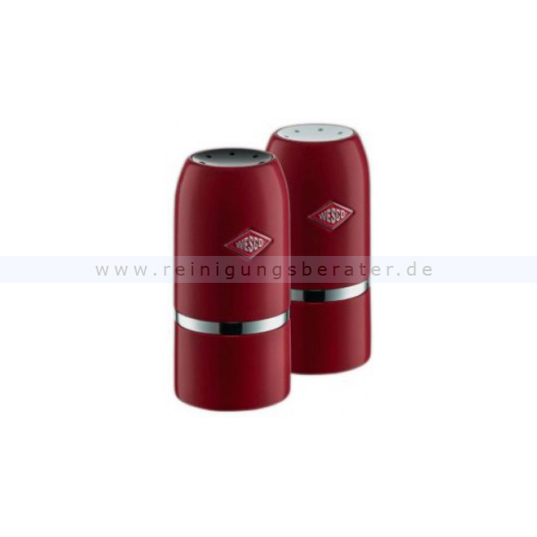 Wesco Salz- und Pfeffer-Streuer 2er Set rubinrot