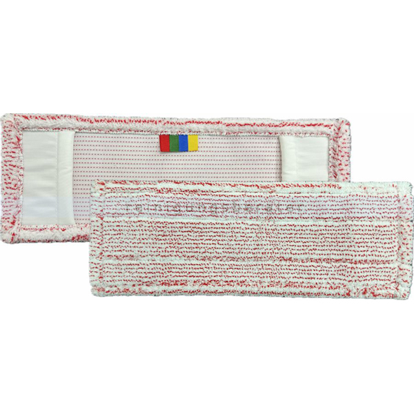 Wischmop Arcora Microfasermop Excellent rot-weiß 40 cm