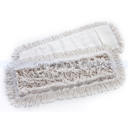Wischmop aus Baumwolle Mopptex genäht 40 cm Vollfranse weiß