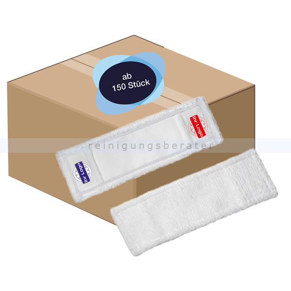 Wischmop Microfaser Bezug 40 cm mit Ihrem eigenen Firmenlogo