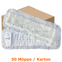 Wischmop MopKnight Ryan Yarn Mop weiß 50 cm Karton