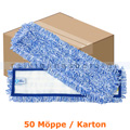 Wischmop MopKnight Tritex Klett Mop weiß blau 60 cm Karton