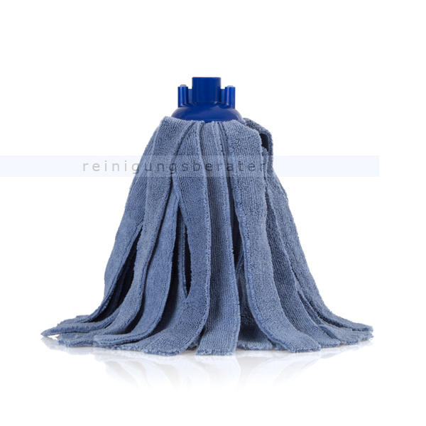 Wischmop TTS Microfasermop Nasswischmopp mit Gewinde blau