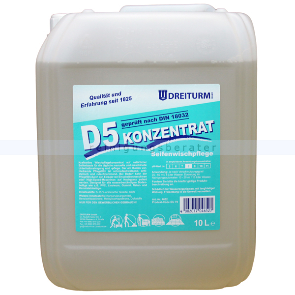 Wischpflege Dreiturm D 5 Konzentrat 10 L