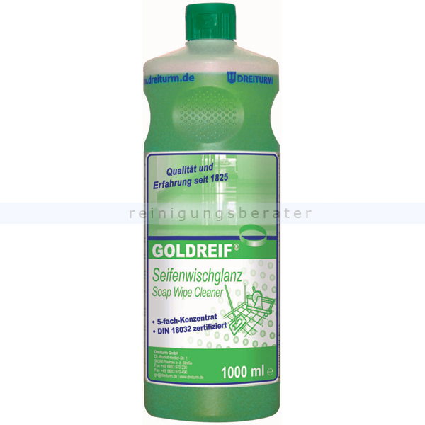 Wischpflege Dreiturm Goldreif Seifenwischglanz 1 l