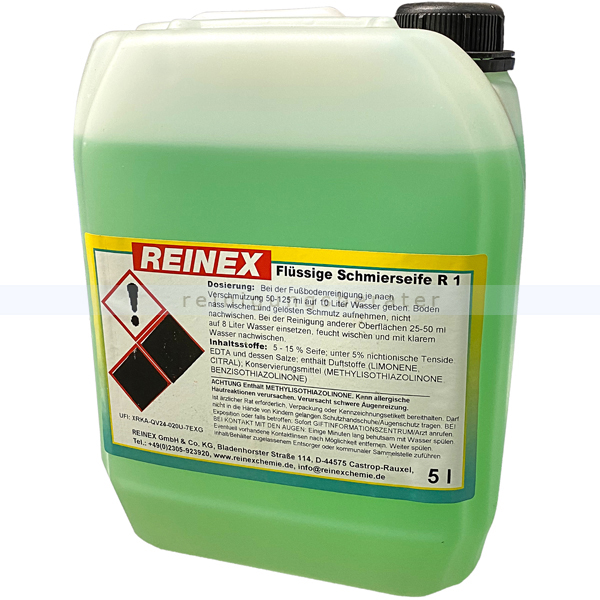 Wischpflege Reinex R1 Flüssige Schmierseife 5 L