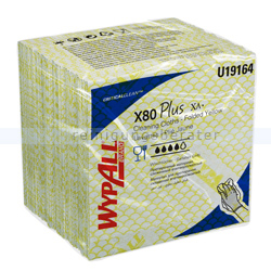 Wischtuch Kimberly Clark WypAll X80 Plus gelb 33,5 x 35,5 cm