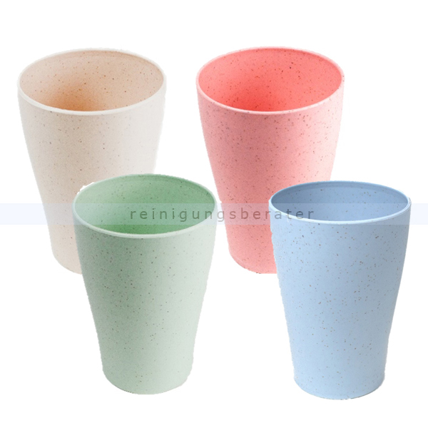 Zahnputzbecher Nölle aus Kunststoff farbig sortiert 280 ml